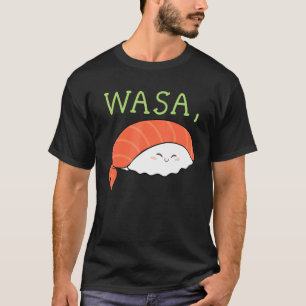 Wasa Bae Wasabi Sushi Matching Couple Bröllop Anni T Shirt