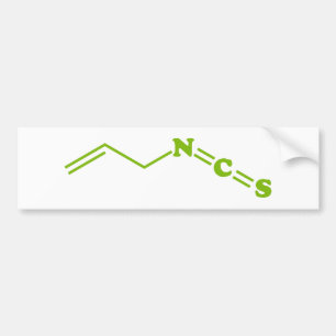 Wasabi Allyl Isotiocyanat Molecular Formula Bildekal