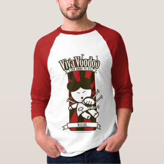 "Wasabi" baseball-stil t-skjorta Tee Shirt