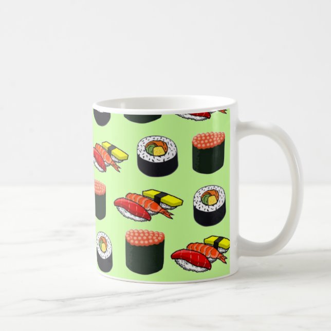 Wasabi Grönt Sushi Kaffemugg (Höger)