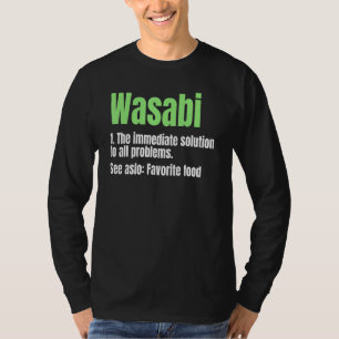 Wasabi Japansk Pepparrot Kryddstark Pasta Favorit T Shirt