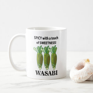 Wasabi-krydda med en beröring av sötheten Wasabi Kaffemugg