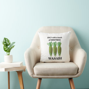 Wasabi-krydda med en beröring av sötheten Wasabi Kudde