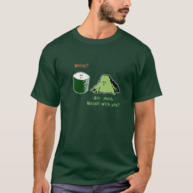 Wasabi med dig? t-shirt (Framsida)