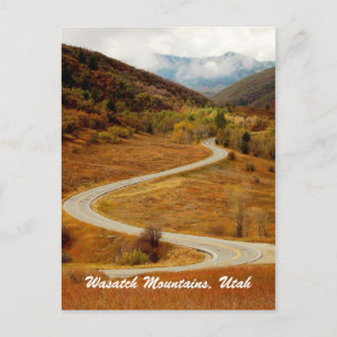 Wasatch-bergen, norra Utah Vykort