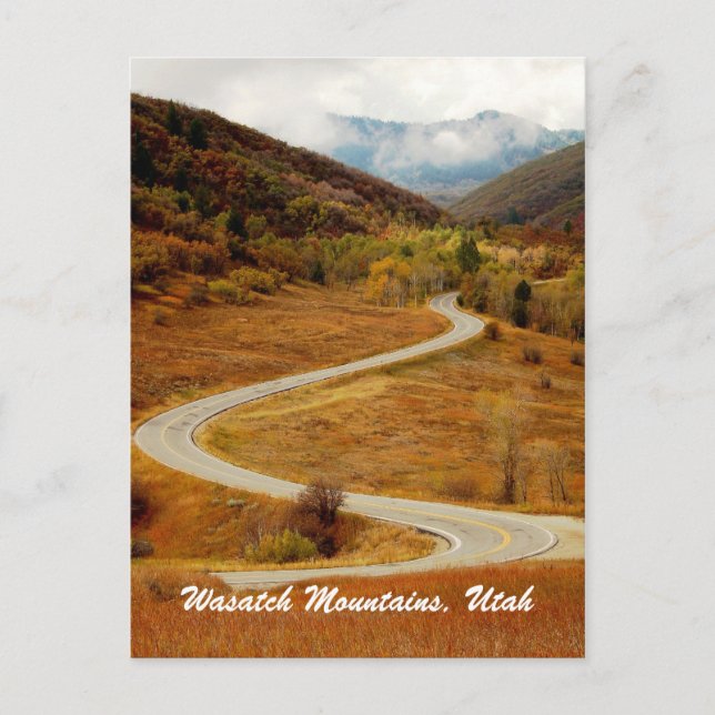 Wasatch-bergen, norra Utah Vykort (Framsida)