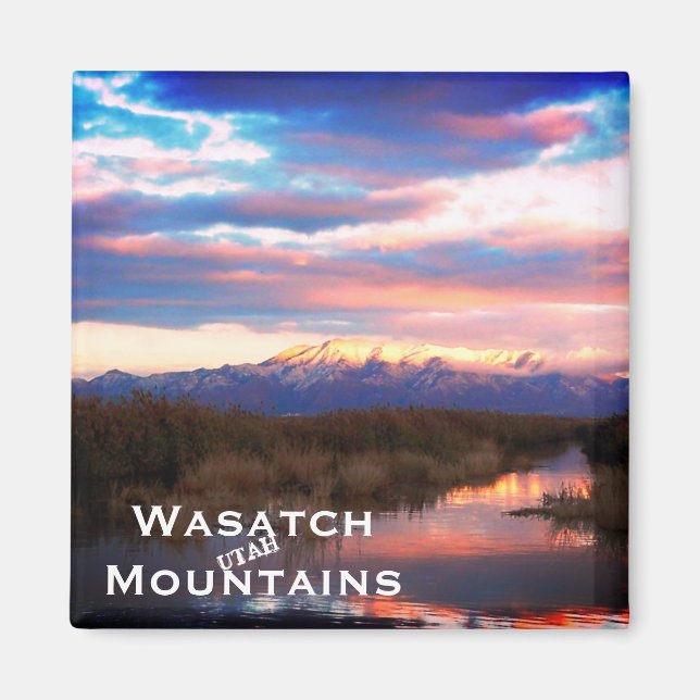 Wasatch Mountains, Utah Ligcape Magnet (Framsidan)