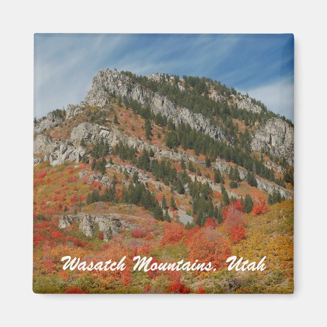 Wasatch Mountains, Utah Magnet (Framsidan)