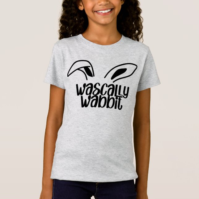 Wascal Wabbit Roligt Påsk Rabbit Tshirt T Shirt (Framsida)
