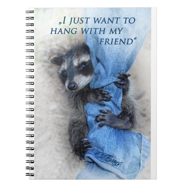 Waschbär - Abhängen Anteckningsbok (Framsidan)