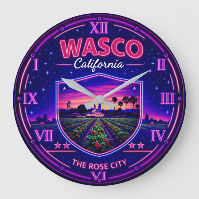 Wasco California Agricultural Fields  Stor Klocka (Framsida)