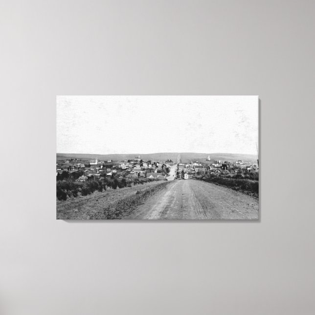 Wasco, Oregon Birds Öga View-foto Canvastryck (Framsida)