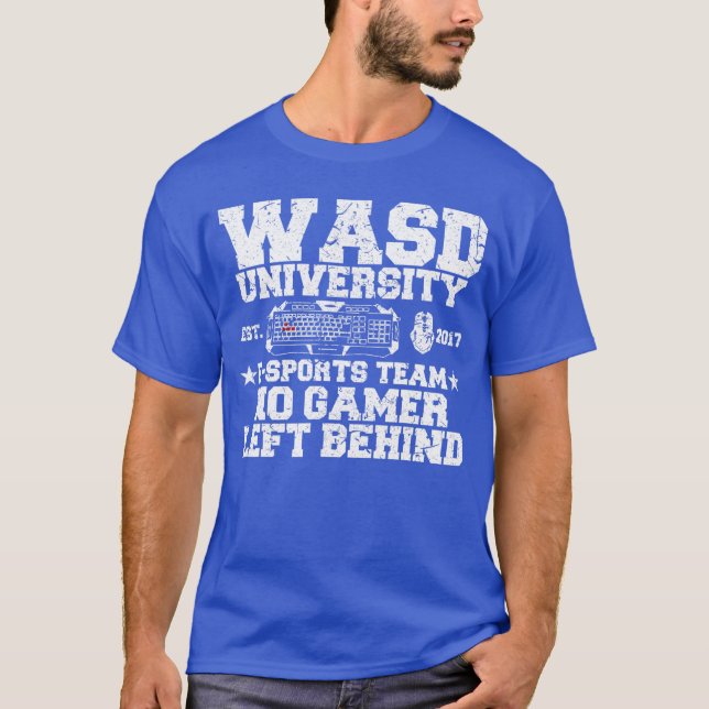 WASD Esports Designs Spelfamilj T Shirt (Framsida)
