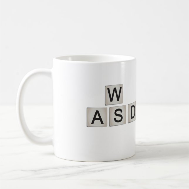 WASD-Gamermugg Kaffemugg (Vänster)
