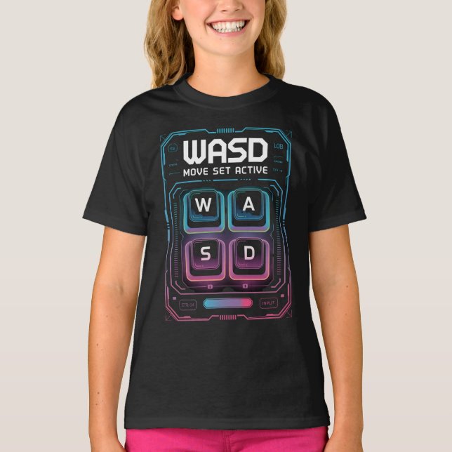 wasd pc gamer tshirts (Framsida)