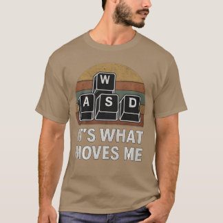 WASD Speltangent Roligt PC-spelardesign Dator Ne T Shirt