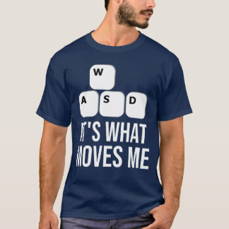 WASD Vad Som Driver Mig Nörd Nerd Spelare Spelande T Shirt