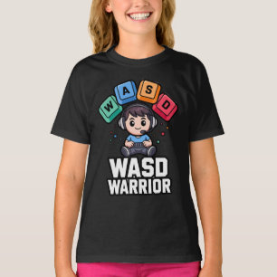 WASD Warrior PC-gammarens T-shirts för spelande