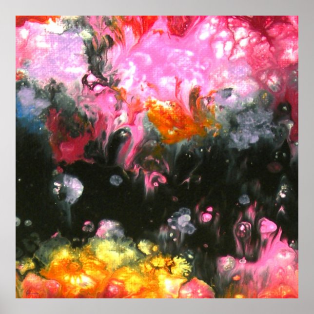 "Wash #3", abstract, psychedelic Poster (Framsidan)