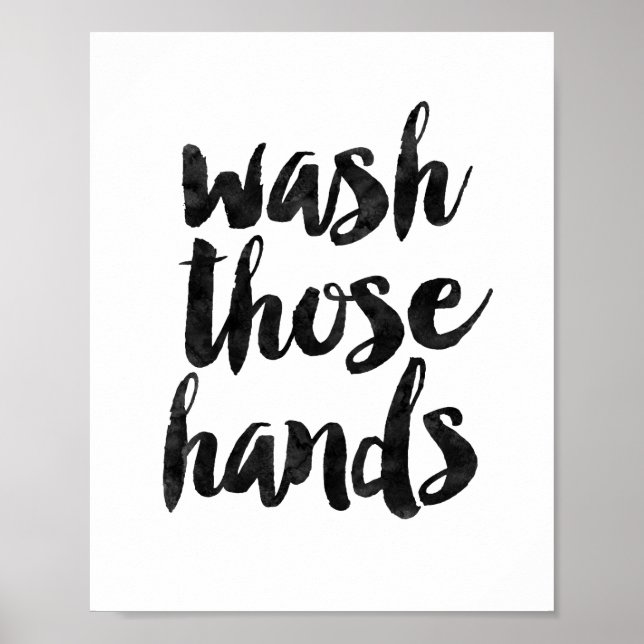 Wash Those Hands Poster (Framsidan)
