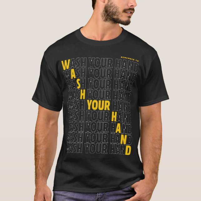 Wash your hand t shirt (Framsida)