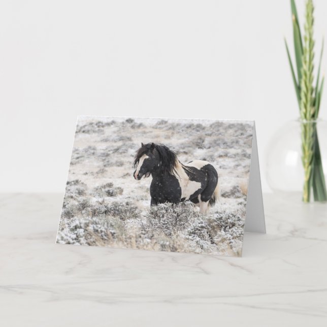 "Washakie in Winter"-Helgdag-kort Kort (Framsida)