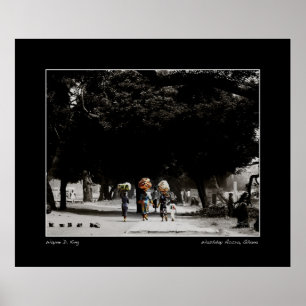 Washday i Accra Ghana Poster