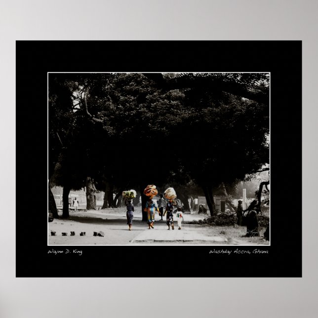 Washday i Accra Ghana Poster (Framsidan)