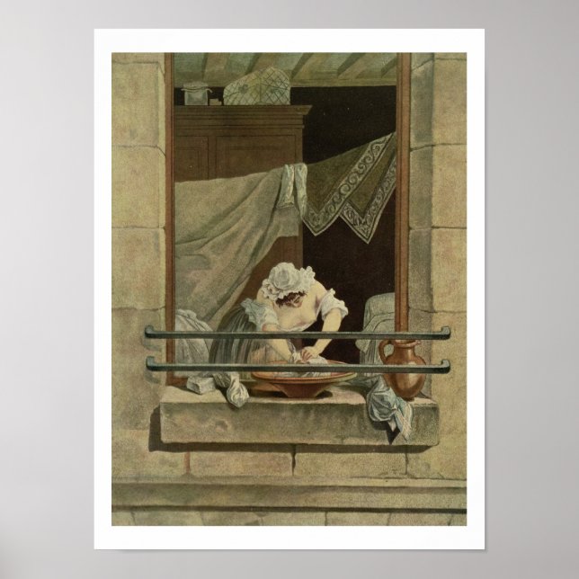 Washerkvinna, graverad av J. Laurent Julien (c1) Poster (Framsidan)