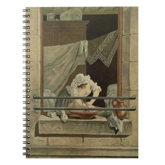 Washerwomanen som inristas av J. Laurent Julien Anteckningsbok (Framsidan)