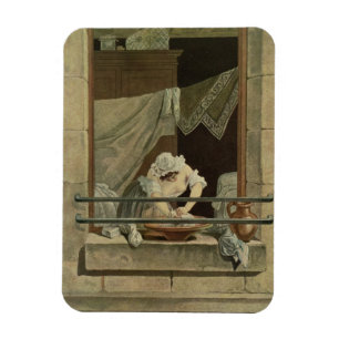 Washerwomanen som inristas av J. Laurent Julien Magnet