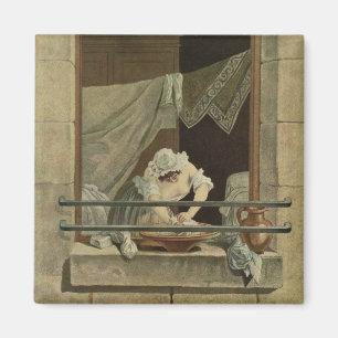 Washerwomanen som inristas av J. Laurent Julien Magnet