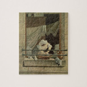 Washerwomanen som inristas av J. Laurent Julien Pussel