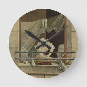 Washerwomanen som inristas av J. Laurent Julien Rund Klocka