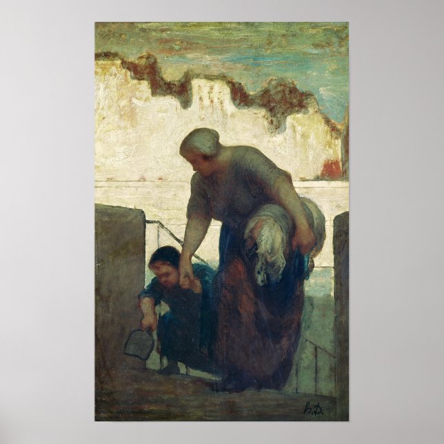 Washerwomen, 1860-61 poster (Framsidan)