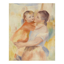 Washerwomen and Child (1886) Pierre-Auguste Renoir