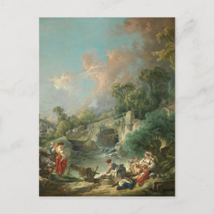 Washerwomen - François Boucher Vykort