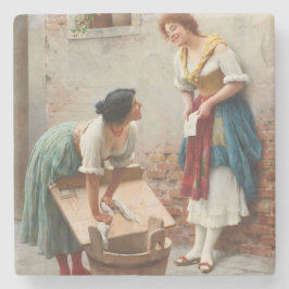 Washerwomen Sharing the News Stenunderlägg