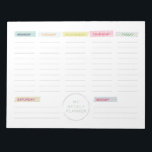 Washi Tape Weekly Planner Anteckningsblock<br><div class="desc">Planera veckan med den här enkla veckomollen med "tvätttejp". Du kan använda den som en inköpslista eller skriva nedåt. Finns också:</div>