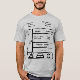 Washing label tee shirt