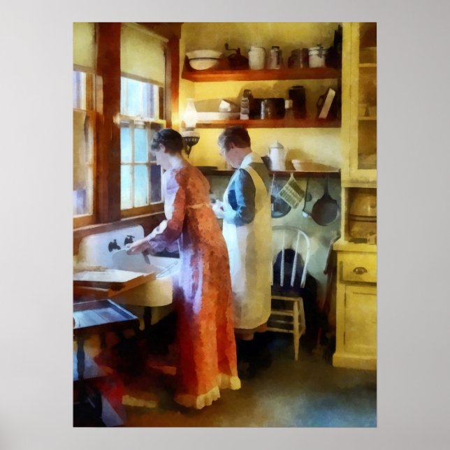 Washing Up After Dinner Poster (Framsidan)