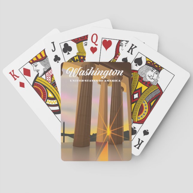 Washington Amerikas förenta stater Casinokort (Baksidan)
