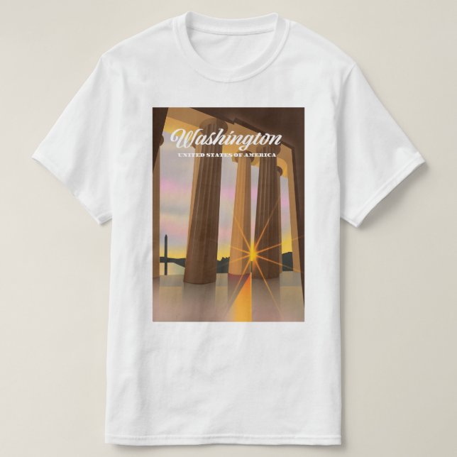 Washington Amerikas förenta stater T Shirt (Design framsida)