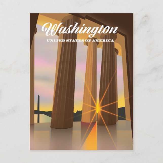 Washington Amerikas förenta stater Vykort (Framsida)