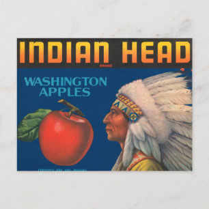 Washington Apples Vintage annons Vykort