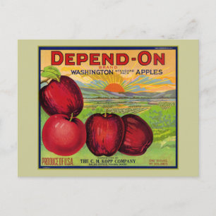 Washington Apples Vykort