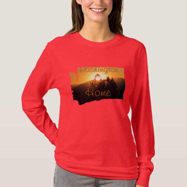 Washington är hemma t shirt (Framsida)
