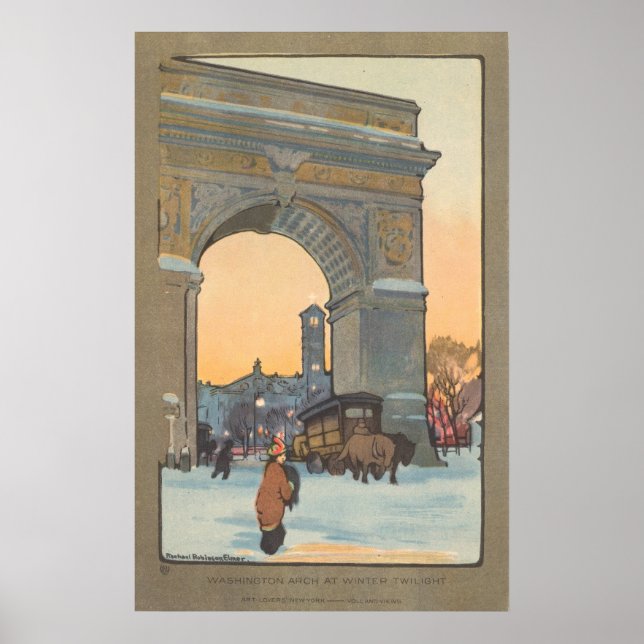 Washington Arch - Rachael R. Elmer Fine Art Poster (Framsidan)