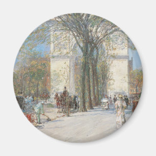 Washington Arch, Spring av Frederick Childe Hassam Magnet
