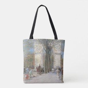 Washington Arch, Spring av Frederick Childe Hassam Tygkasse